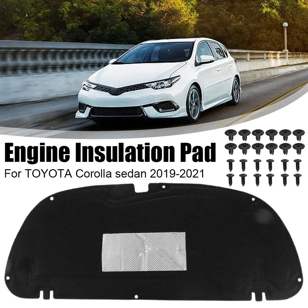 Car Front Hood Insulation Pad For Toyota Corolla Sedan 2019-2020 Engine Noise Insulation Heat Insulation Cover Shock Plate Q6Y5