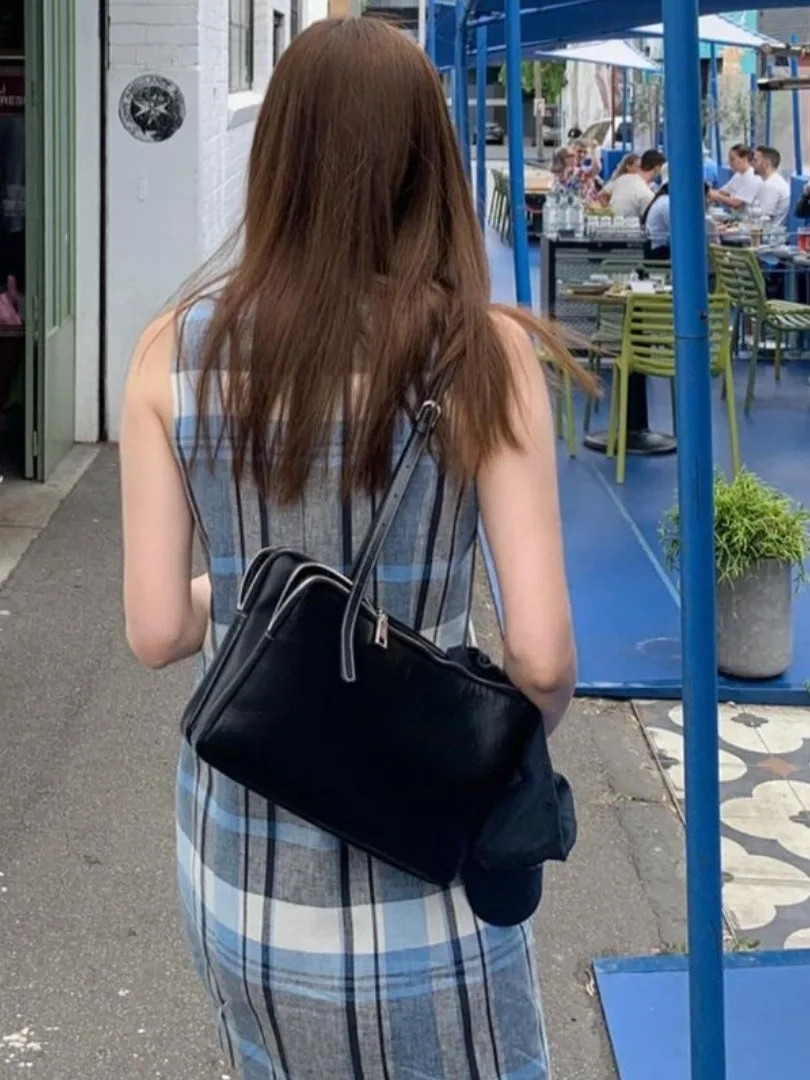 เสื้อกั๊กทรงเข้ารูปสำหรับผู้หญิง สไตล์เกาหลี กระชับเอว หรือ กระโปรง ลายเรโทรเก๋ไก๋ รุ่นใหม่ล่าสุดสำหรับฤดูร้อน ทรงกลม ผ้าเนลีน S...