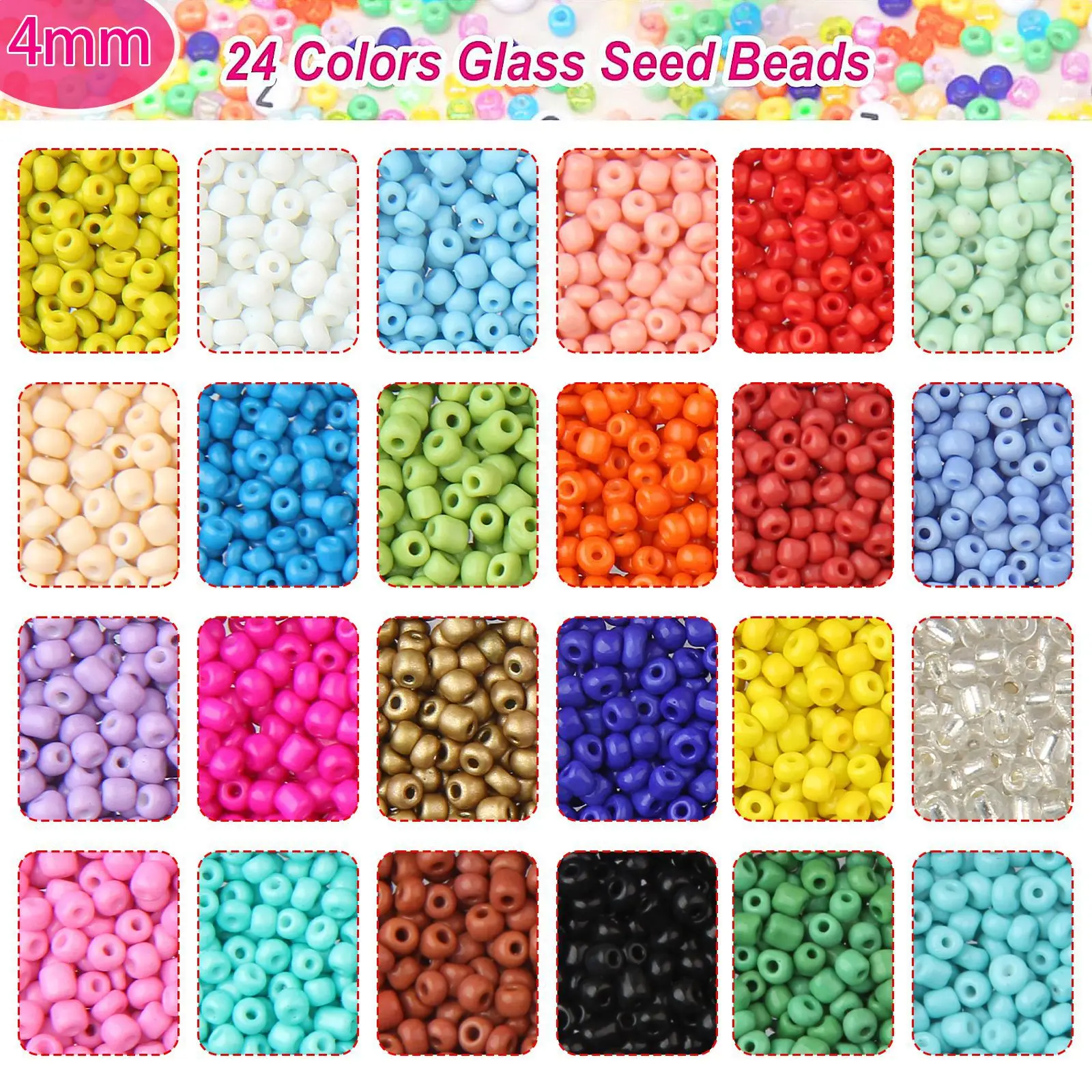 DIY Bead Acessório Set, Carta das Meninas Jóias, Charme de Aniversário Bead Craft Set, 8500 Peças por Conjunto