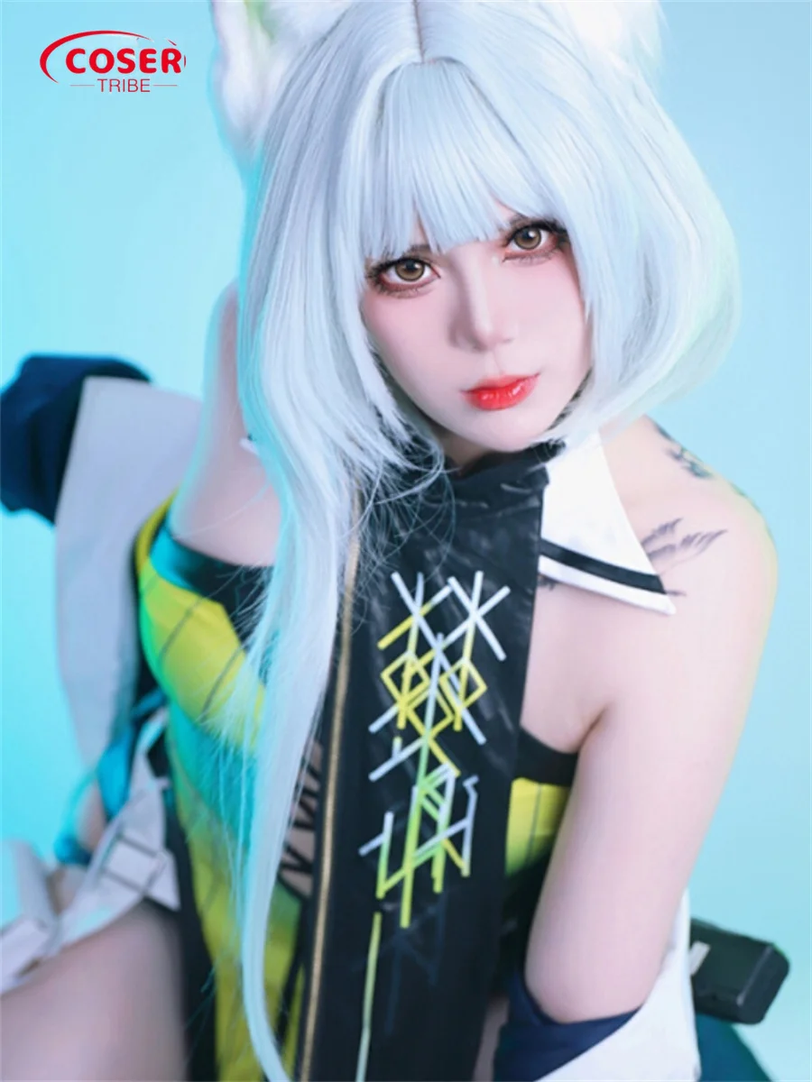 COSER TRIBE Anime Game Arknights Kaltsit Gorgeous Performance clothing  Halloween Carnival Role CosPlay Costume Complete Set