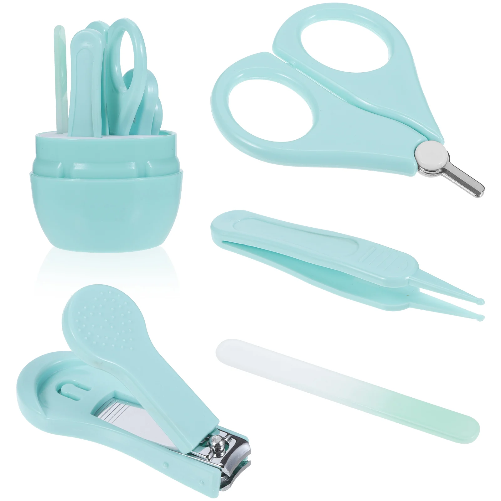 

Baby Nail Clippers Set Newborn Toddler Tools Kit Grooming Storage Case Safe Ergonomic Handle NonSlip Baby Shower Gift Nail Care