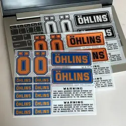 Motorcycle Sticker Reflective For OHLINS Shock Absorber Decoration Waterproof Personalized Film Scooter Notebook Universal