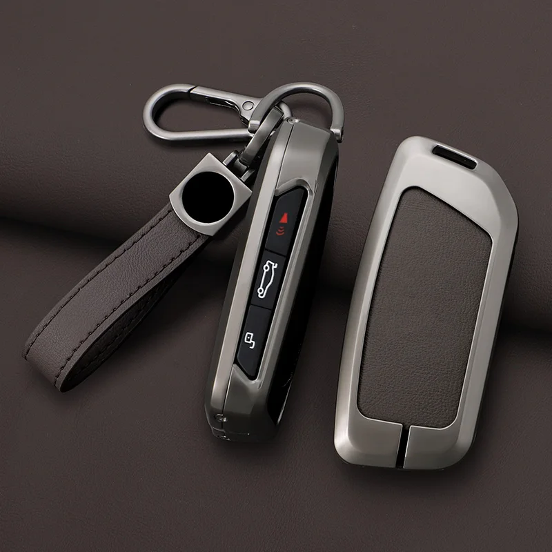 Zinc alloy car key cover is suitable for BMW X1 U11 X7 X5 G05 LCI I7 IX XM 7 740Li U06 G81 M3 2023 2024 car keychain accessories