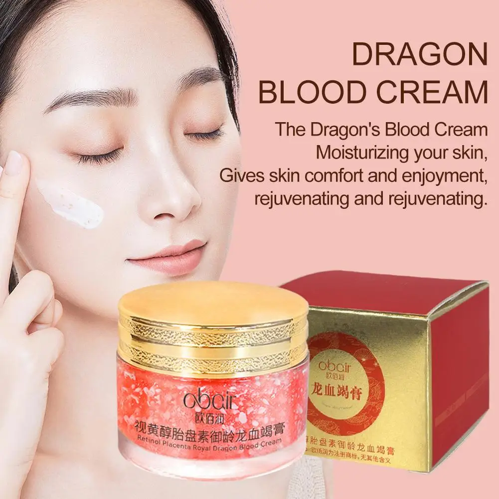 드래곤스 블러드 레티놀 태반 페이스 크림, 보습 및 영양 공급, 젊어지게 하는, 탄력 강화, 주름 방지 크림 피부용 T9C1
