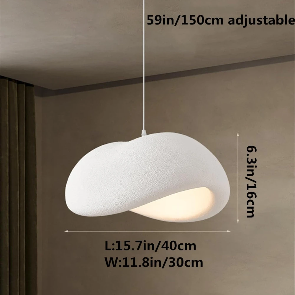 Nordic Wabi Sabi Pendant Lights Modern LED Ceiling Chandelier Lights for Living Room Bedroom Dining Room Home Decor Hanging Lamp