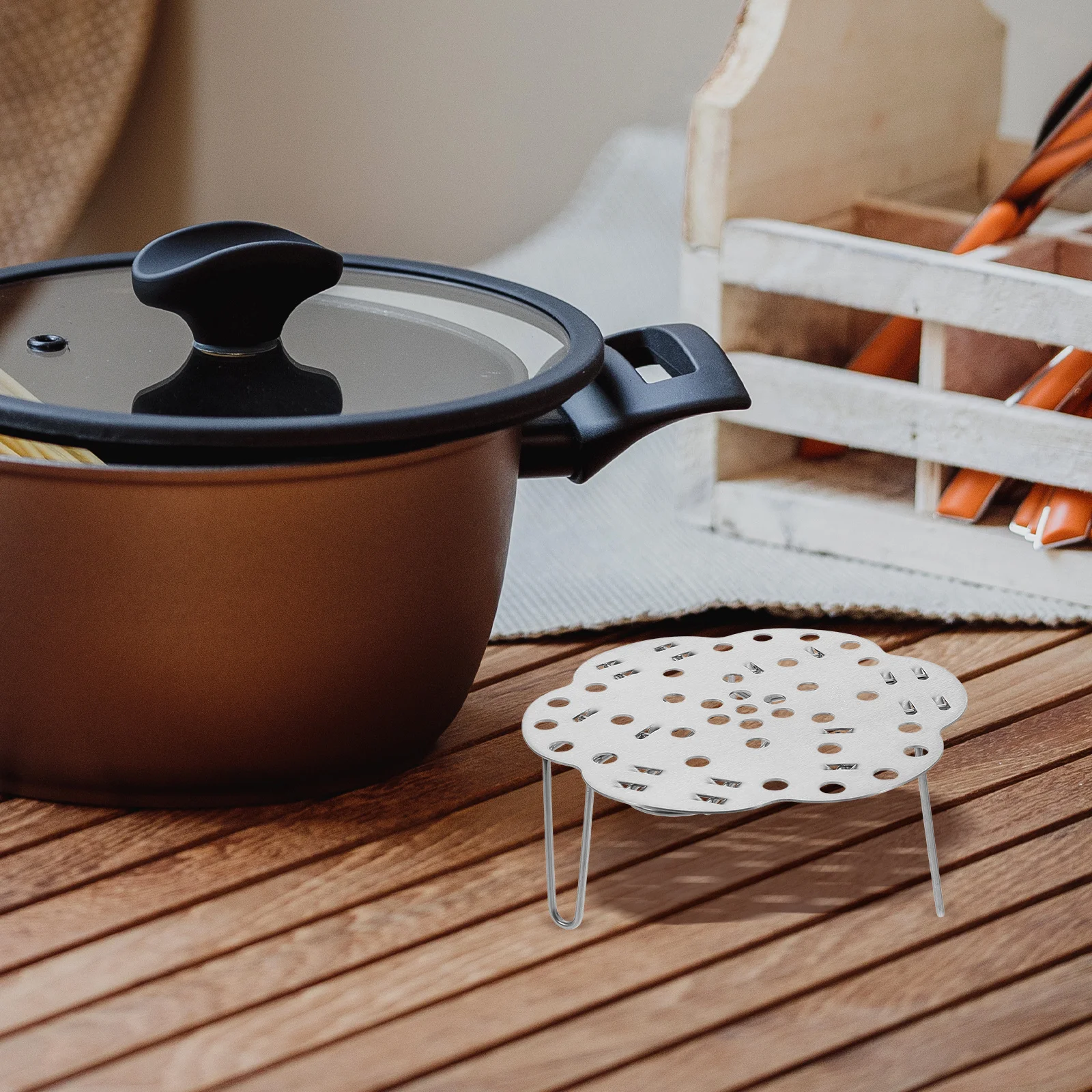 

Foldable Steamer Basket For Pot Stainless Steel Steaming Rack Steam Cooker Vegetable Egg Dumpling Tray Expandable Cooking Rack