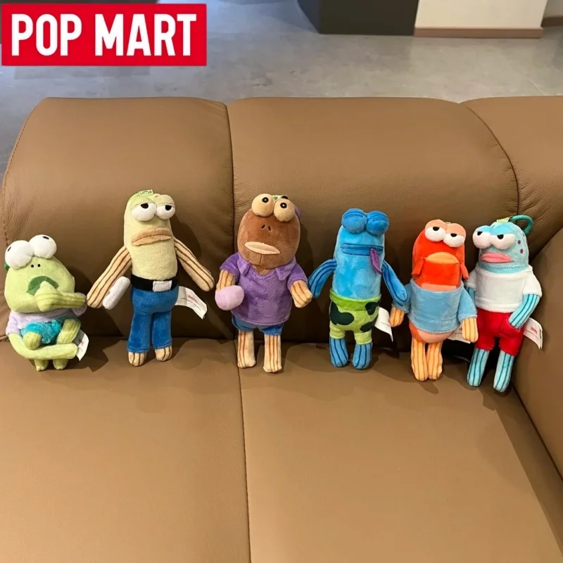 الأصلي صندوق أعمى Popmart سبونجبوب سكوير بيكيني القاع سلسلة المقيم صندوق غامض مضحك دمية قلادة اللعب مفاجأة Gif #6