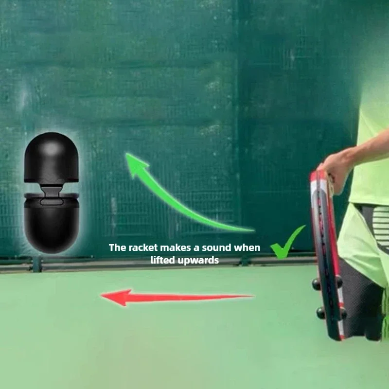 Portable Tennis Topspin Practice Whistle Small Tennis Hitting Trainer Lightweight Swing Training Device Plastic Ball Accessories