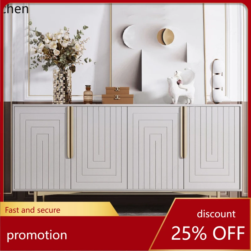 PYH Lacquered Sideboard Cabinet Solid Wood Lacquered Entryway Decorative Storage Cabinet Tea Cabinet