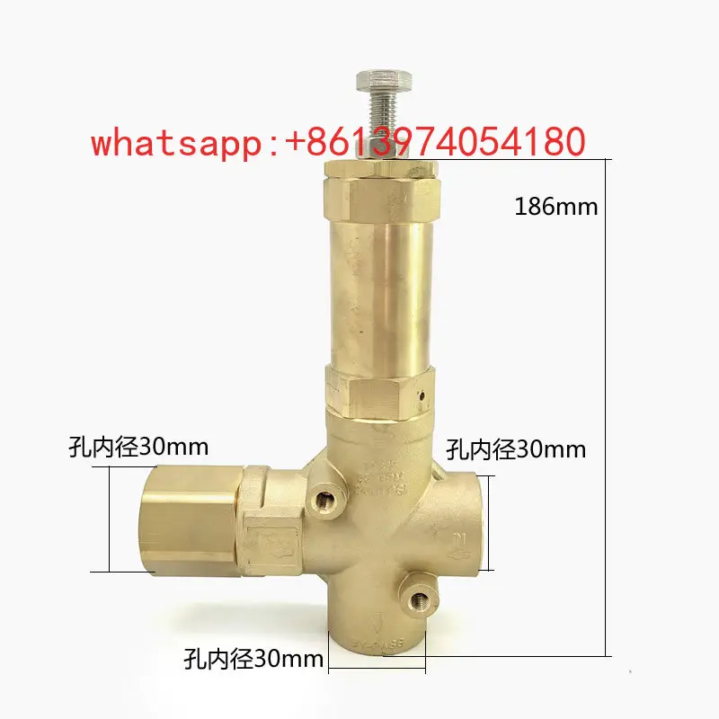 Pressure regulating valve, unloading, safety, overflow, dedicated for washing and sweeping vehicles