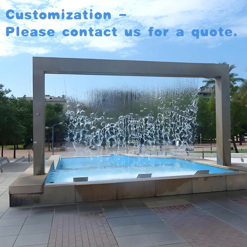 custom.Artificial Waterfall Garden Decoration Indoor Outdoor Shopping Mall Feature Curtain Fountain