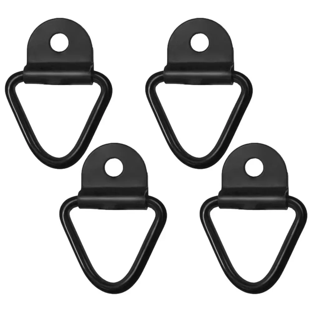 

4Pcs Heavy Duty Truck Bed Tie Down Anchors Rings Point Lashing Ring Steel Bolt On Tie Down Points for Trailers Trucks Warehouses