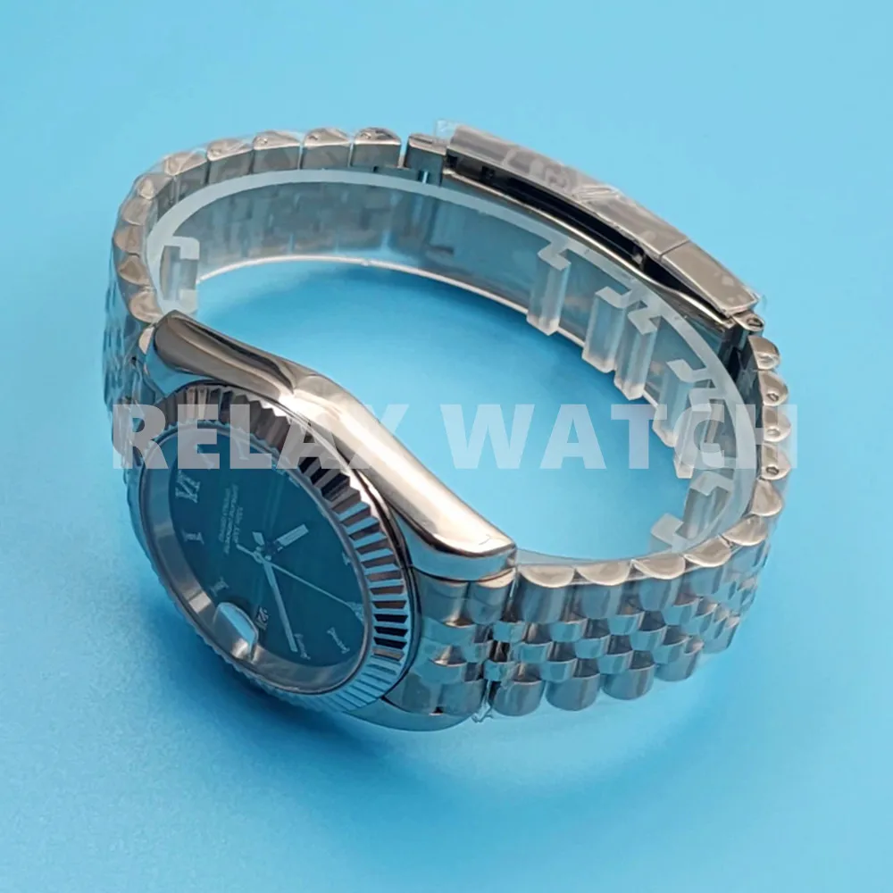 36mm 39mm Sapphire Glass Log Style Stainless Steel Watch Japanese Nh35 Automatic Mechanical Movement New Style Strap