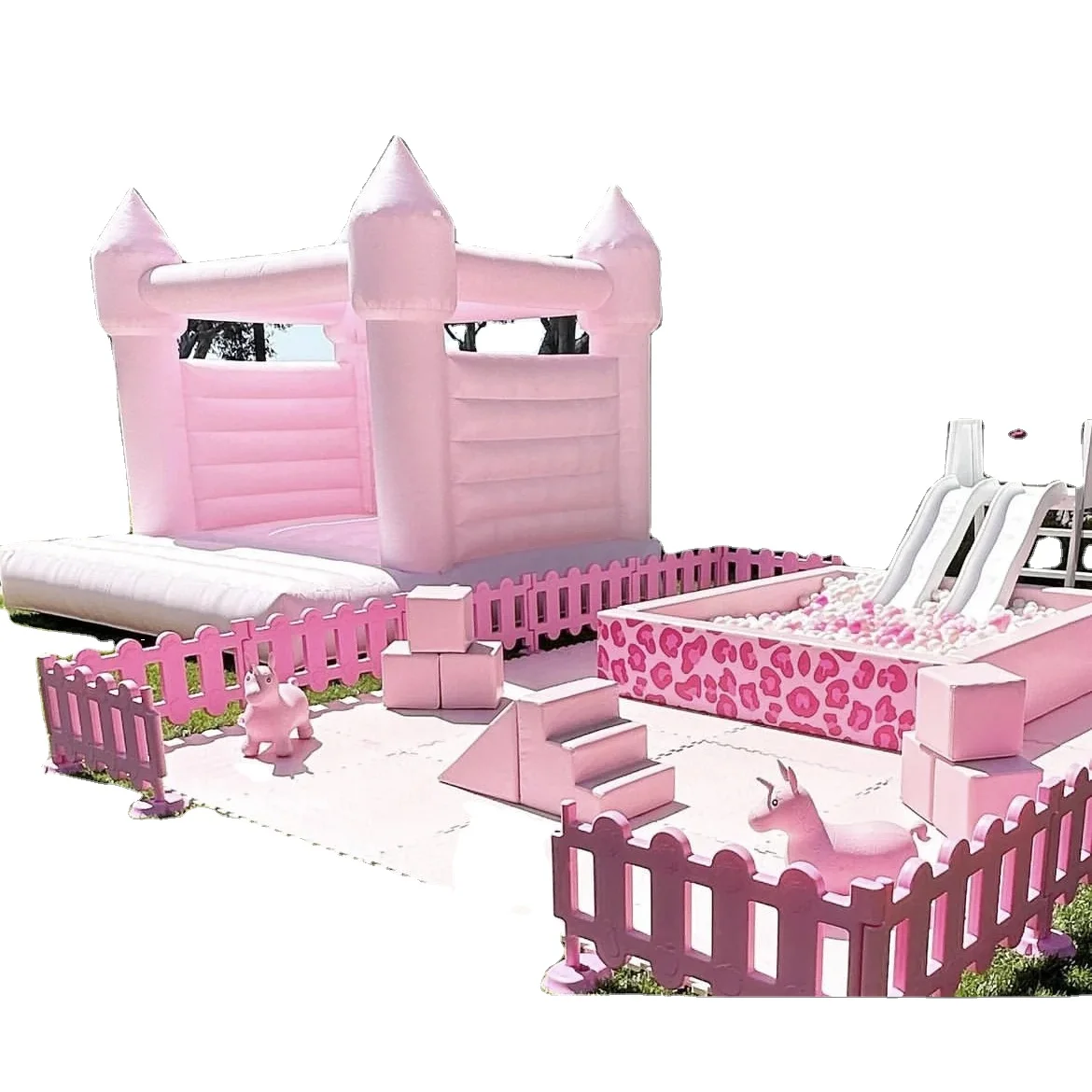 

Soft Play Set pink Soft Play Equipment Mobile Soft Play