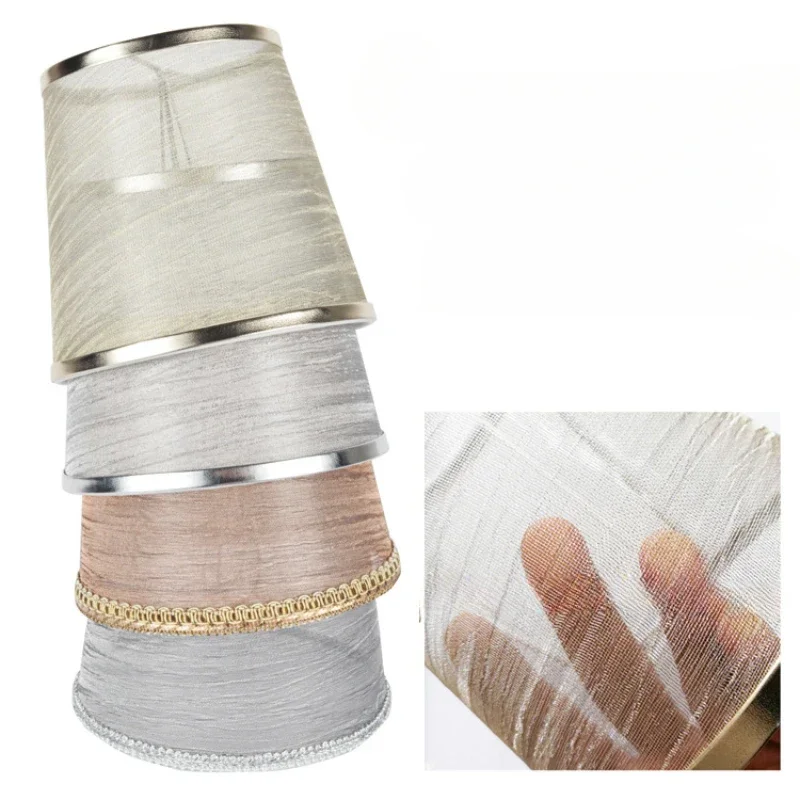 Abajur transparente para lustre, lâmpada de parede, tecido, sala de estar, quarto, acessórios