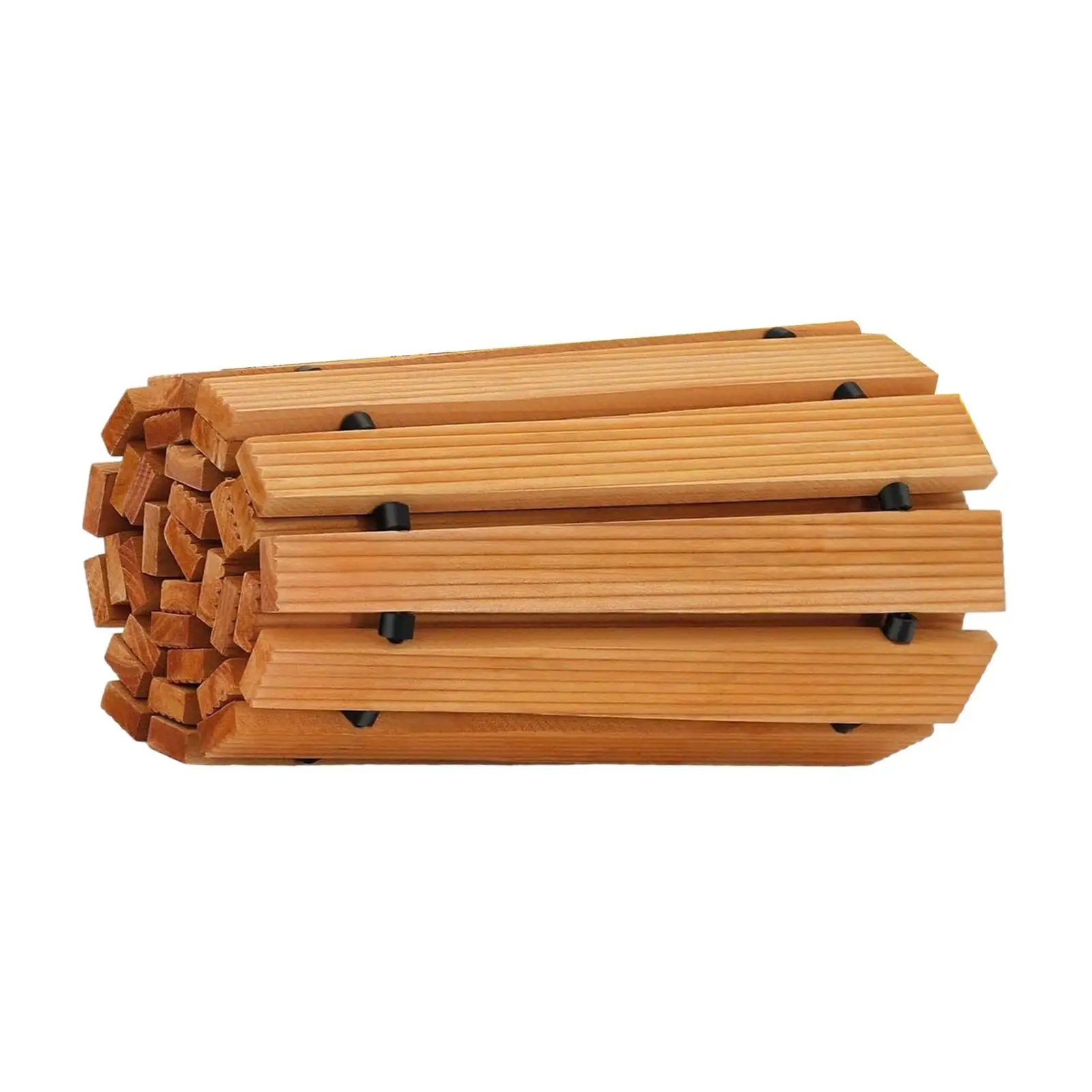 Wooden Garden Pathway Patio Path Decorative Portable (16.93inch in Wide) Hardwood Path for Yard Beach Wedding Outdoor Space