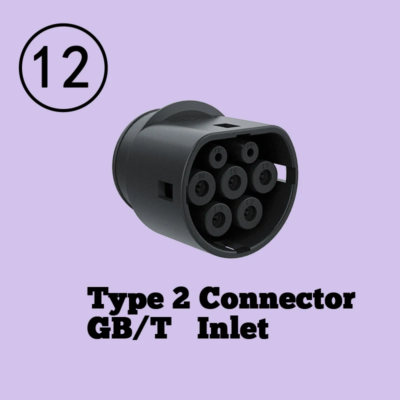 อะแดปเตอร์ชาร์จรถยนต์ไฟฟ้าอเนกประสงค์ - ช่วยให้เชื่อมต่อได้อย่างราบรื่นระหว่างพอร์ตชาร์จ AC ระดับโลก 4 พอร์ต J1772 ประเภท 2 เทสลา GBT