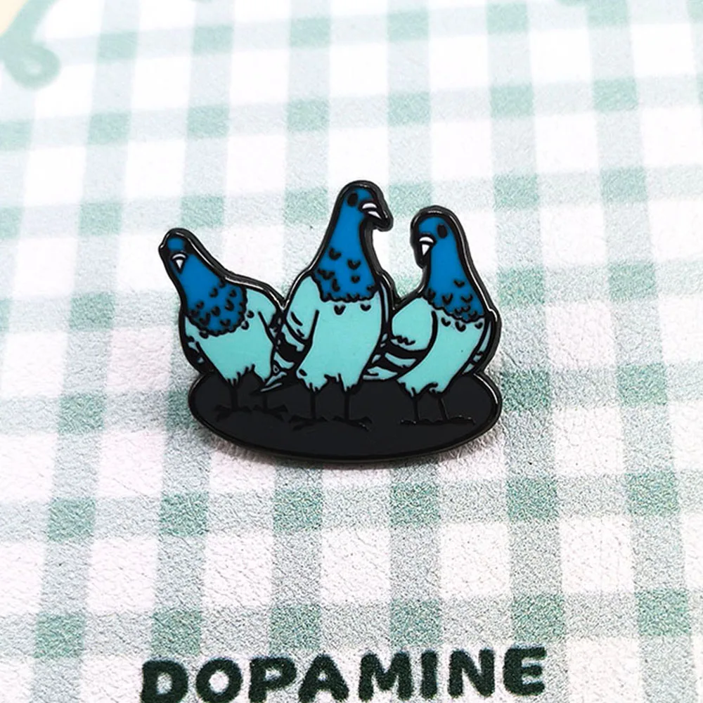 Three Blue Dove Ena…