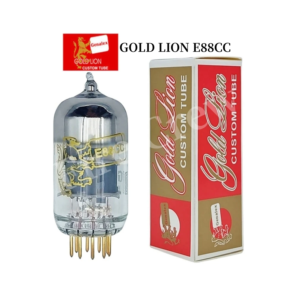 GOLD LION Vacuum Tube E88CC 6922 Upgrade ECC88 6DJ8 6N11 HIFI Audio Valve Electronic Tube Amplifier Kit DIY  Genuine Match Quad