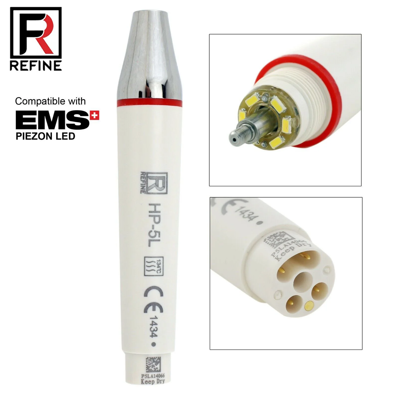 HP-5L LED Handpiece For Ultrasonic Scaler Compatible EMS PIEZ0n Refine MAXPIEZ0
