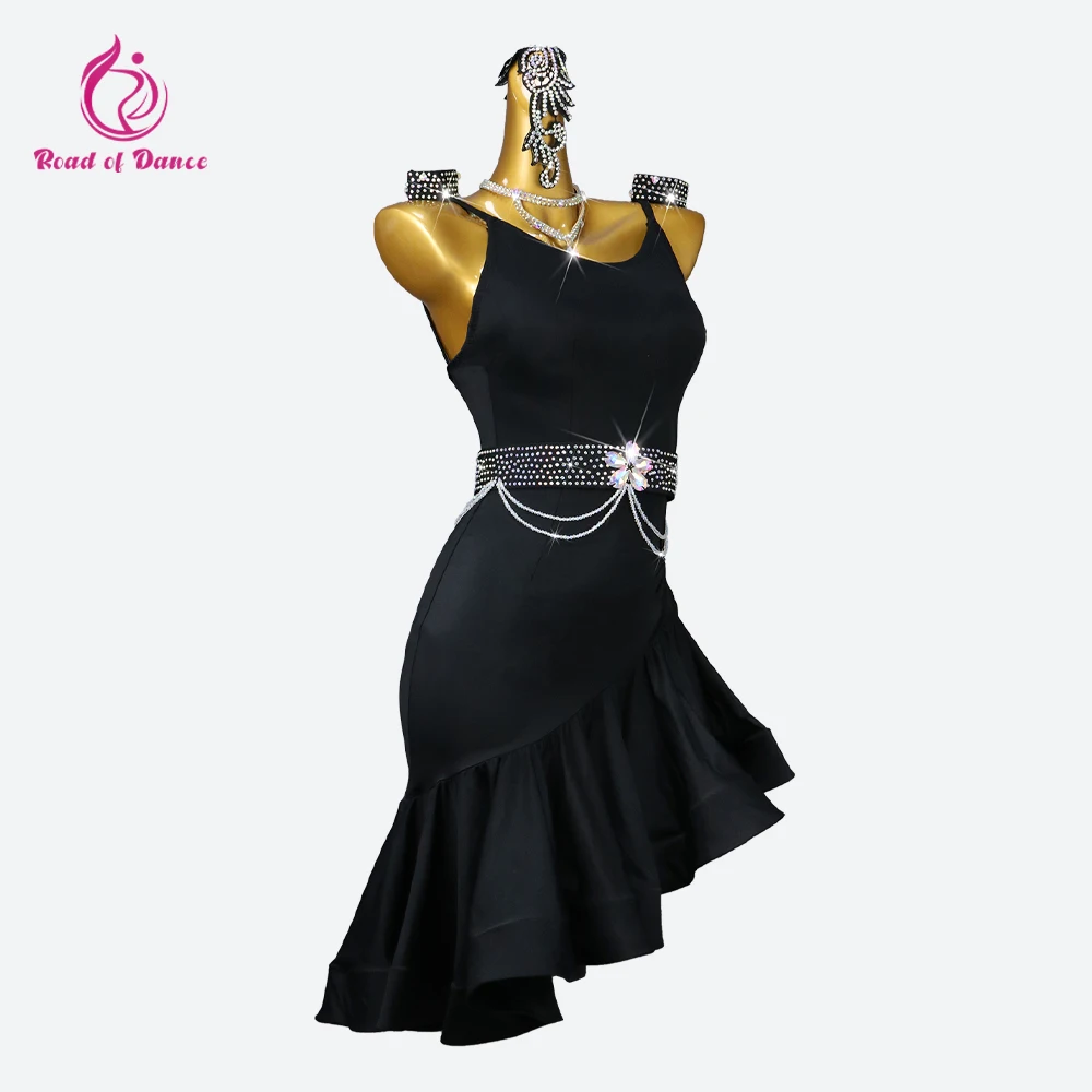 Vestidos de baile latino 2025, ropa de salón para mujer, falda para niños, ropa de competición, traje deportivo Sexy de noche, traje de fiesta de Cabaret para niñas