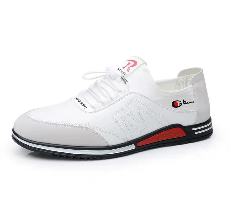 Chaussures décontractées en cuir pour hommes, confortables, coordonnantes, talon augmenté de 6cm, chaussures de bureau pour hommes, robe d'affaires, baskets de sport en plein air