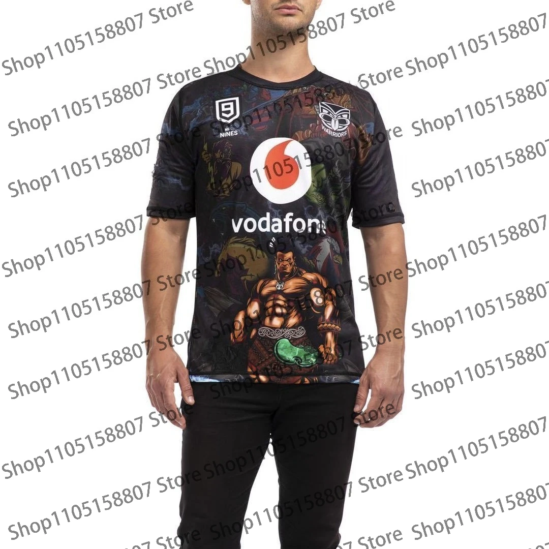 2026 Summer Men's New Zealand Warriors Rugby Training Wear Children's T-shirt Men's and Women's Same Casual Breathable Top