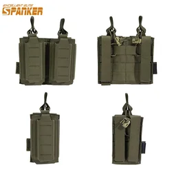 500D Tactical Molle Magazine Pouch Holder Open Top Single Double Rifle Pistol Mag Carrier per M4 M16 AK AR Glock M1911