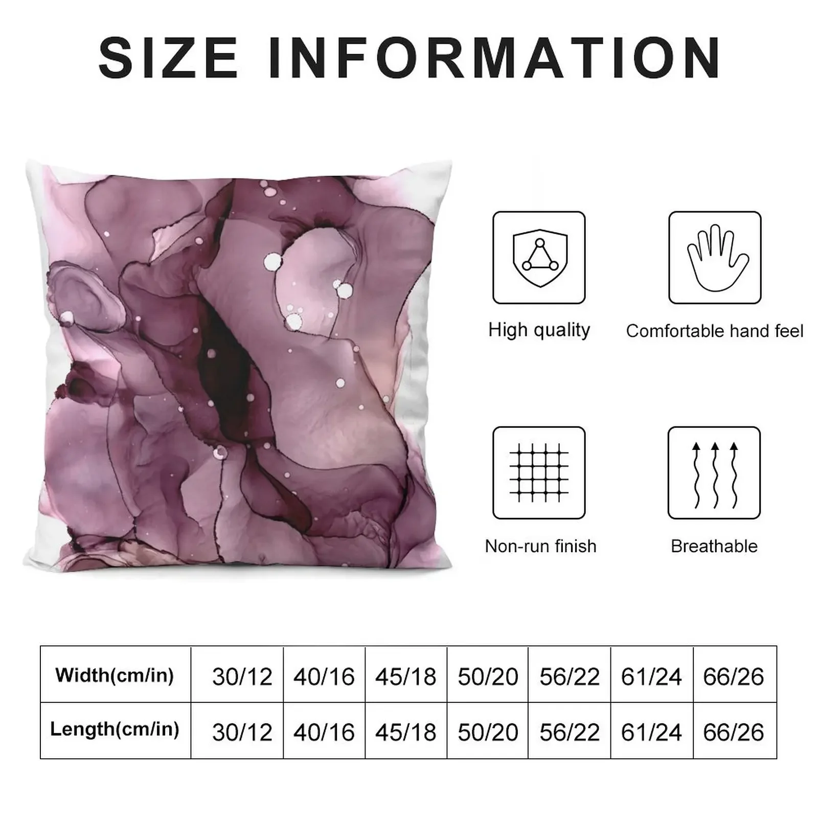 Aubergine Ink 3 Throw Pillow ornamental pillows for living room Decorative pillowcase pillow