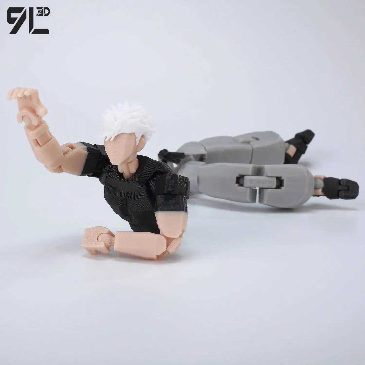 9L3D Titan 13 Vormontiertes Gojo Sukuna Jujutsu Toji Actionfiguren-Set 3D-Druck Dummy Glücksbringer Vollkörper Mechanischer Roboter Spielzeug – Detail 15