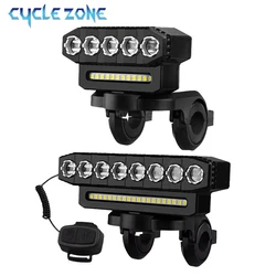Bicycle Front Rear Light Set Rechargeable 8 LED 5 LED Bike Head Light for Riding Safety MTB Road Bike Headlight Taillight Set