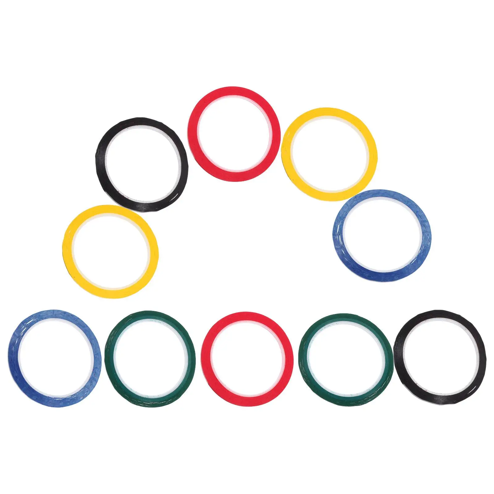 10 Pcs Whiteboard Scribe Desktop Color Marking Line Positioning Tape Seamless Warning Segment Reflective