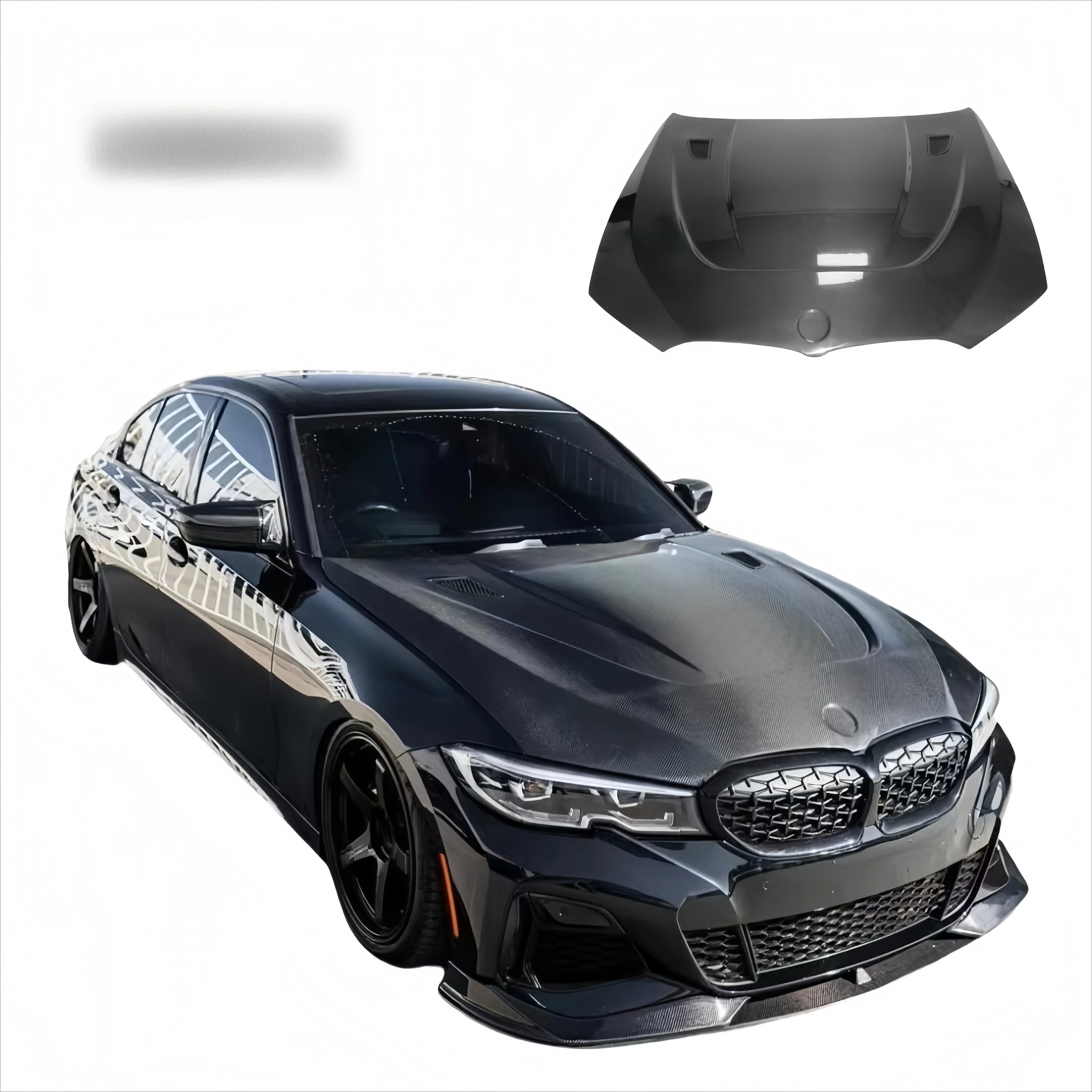

New Durable Carbon Fiber Black Hood InStyle For 3 Series G20 G28 (2020 And Later), Lightweight Modified Body Kit.