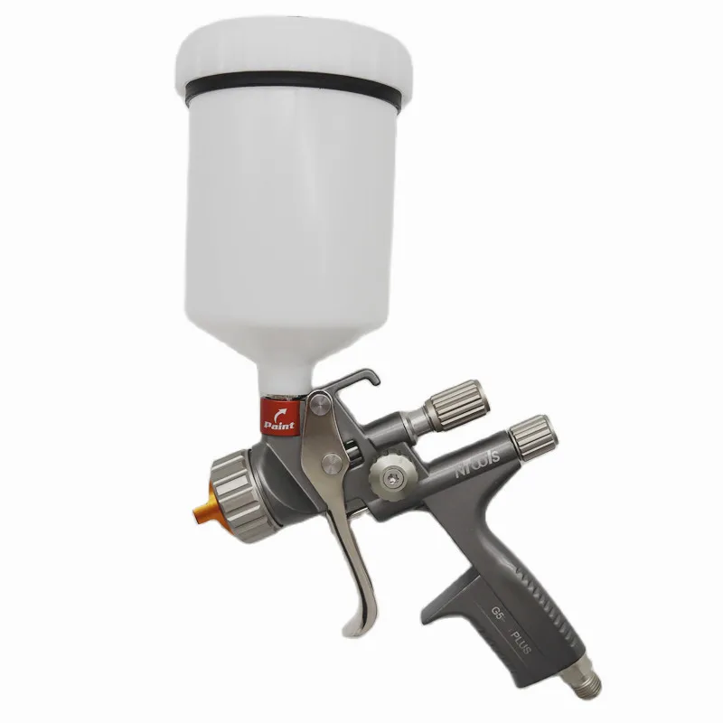 

G5 Plus Spray Gun With Adapter Mix Tank Air Spray Gun With Quick-Connect Wash-Free Tank Paint Mixing Cup Paint Sprayer