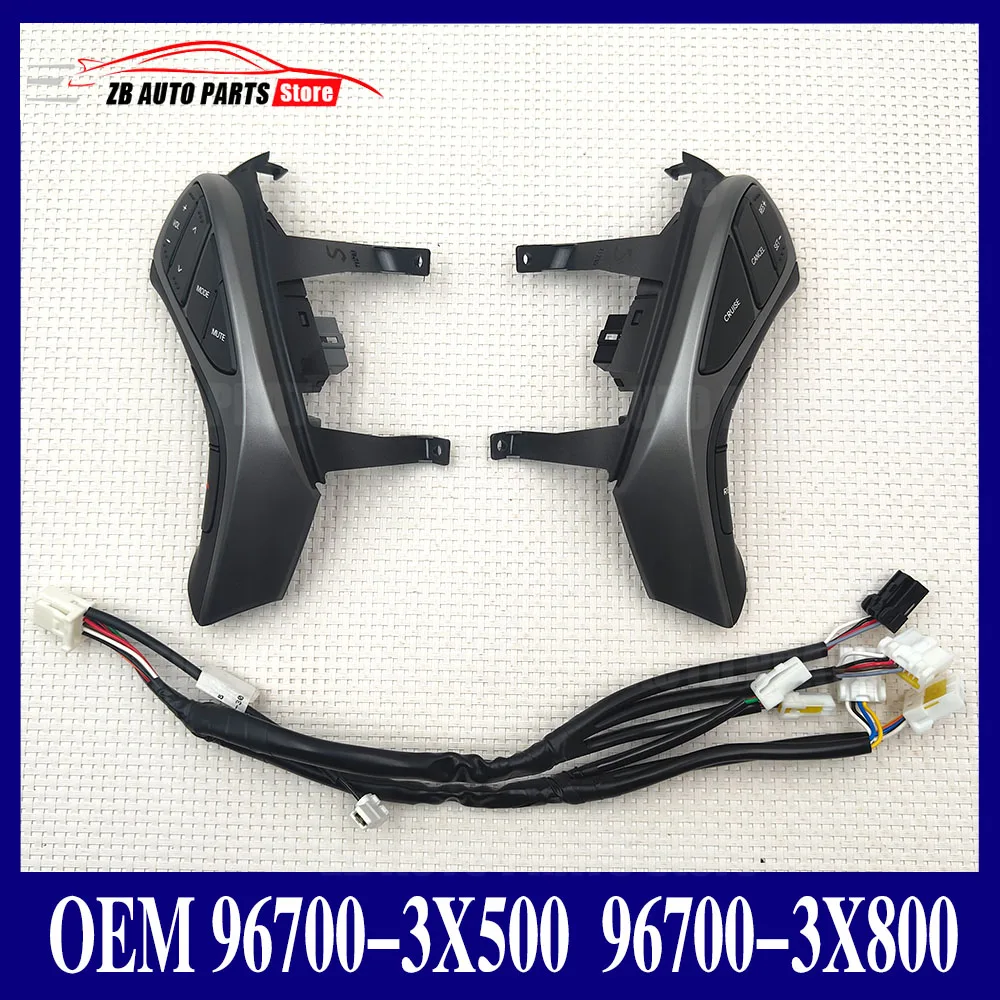 Picture 3: For Elantra MD steering wheel button, left multimedia control button, right cruise control button, OEM 96700-3X500 3X800