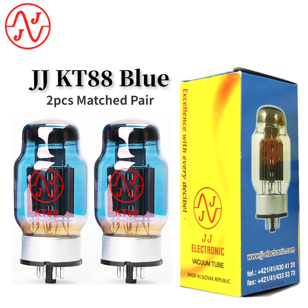 JJ KT88 Blue Vacuum Tube Replaces 6550 Kt120 KT66 for HIFI Audio Valve Electronic Tube Amplifier Kit DIY Matched Quad