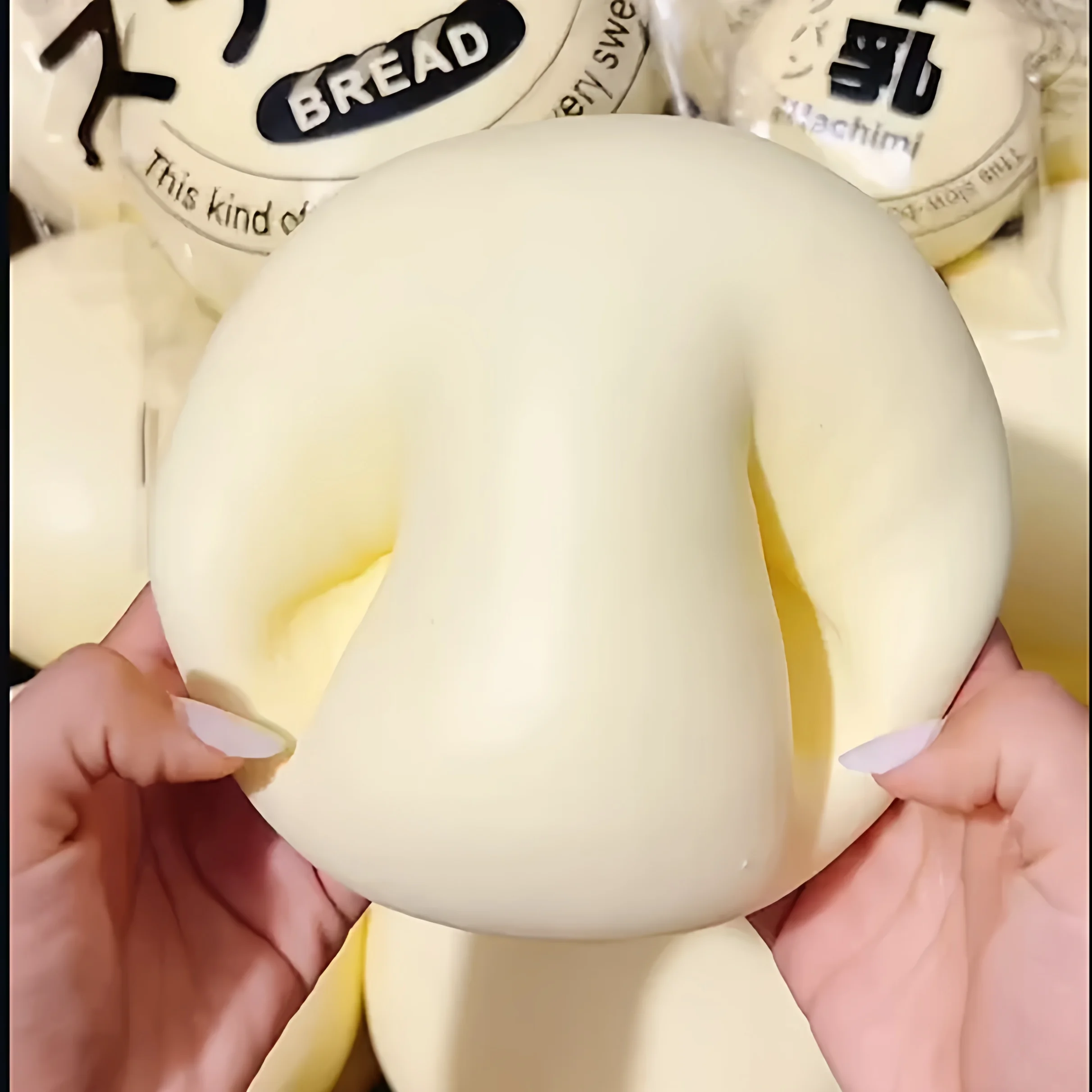 In Stock New Super Soft Slow Rebound Extra Large Milk Bun Squishy Wet Skin Texture Dough-like Hand Feeling Stress Relief Toy