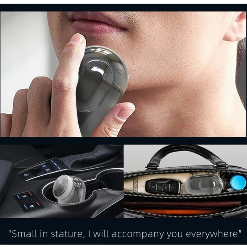 ミニ電気シェーバー男性用かみそりポータブルひげトリマー旅行かみそりドロップシッピング