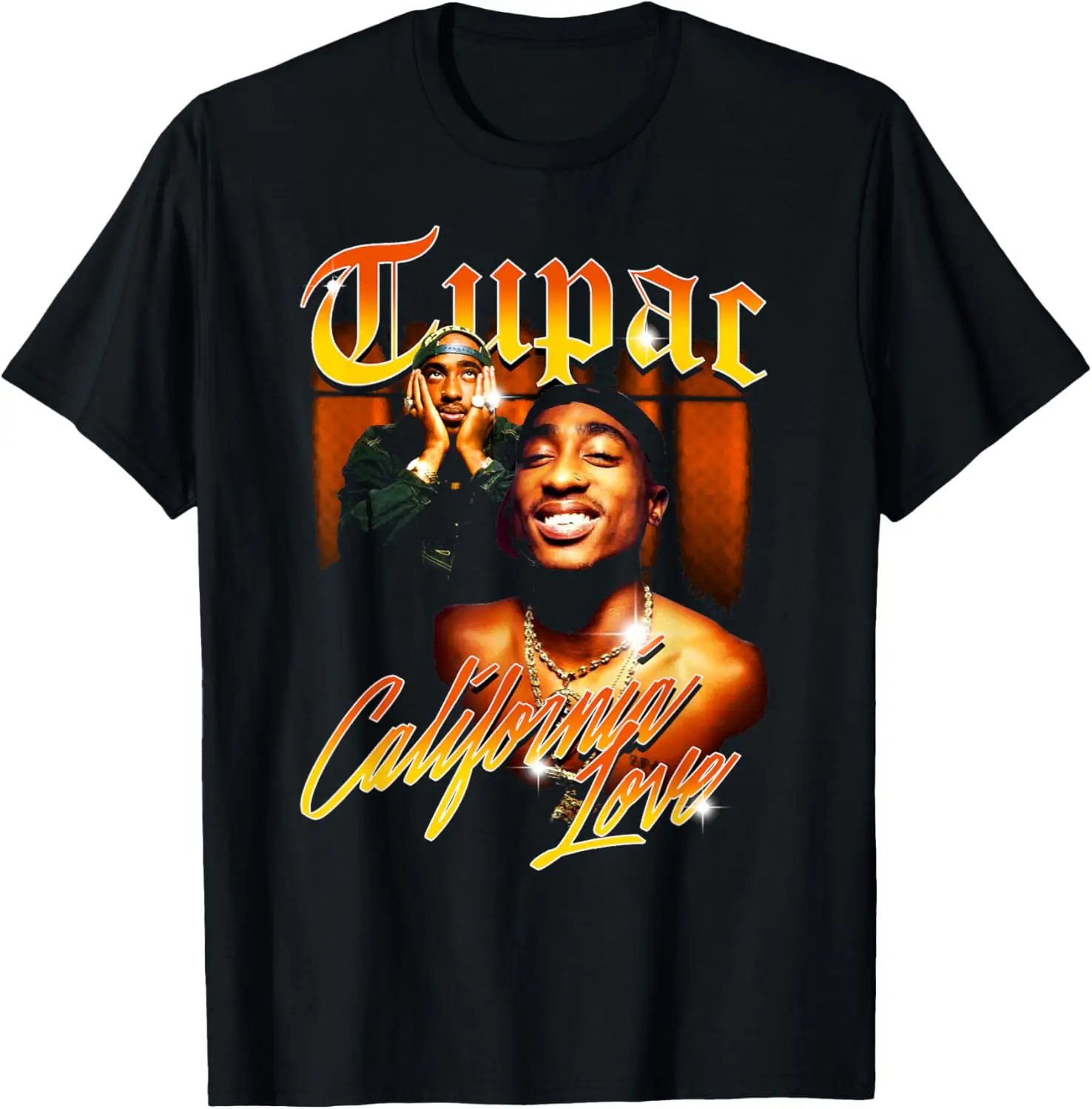 Official Tupac Love Vintage California T-Shirt T Shirts Y2k Tops Tshirt Haikyuu Graphic Tees Women's T-shirts Fashion 82936