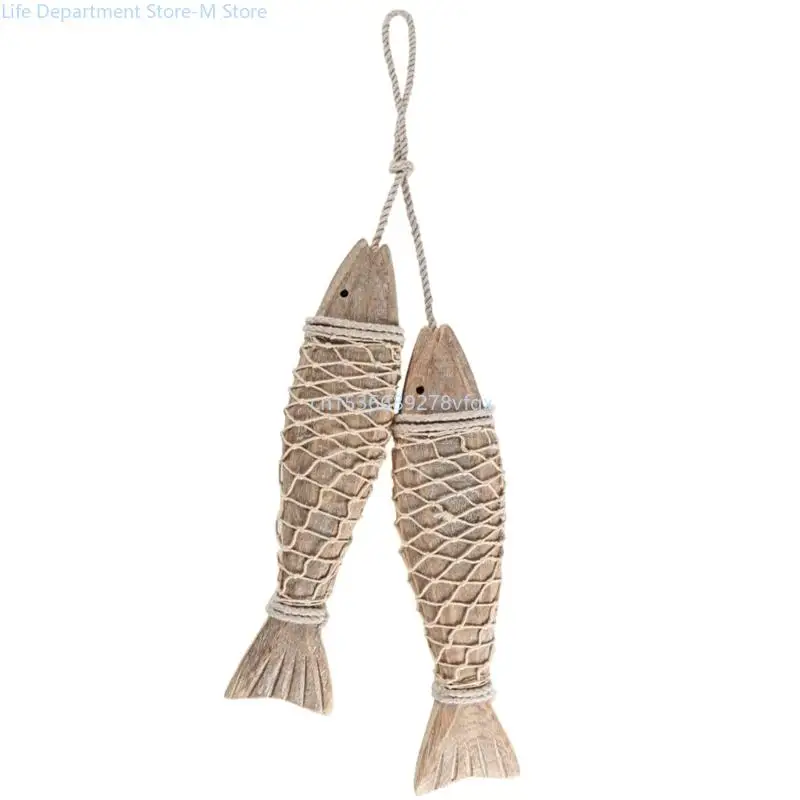 

1Wood Fish Household Animal Pendant Ornament Household Supplies