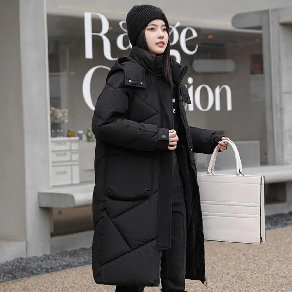 

Women Coat Soft Winter Thick Coat Stylish Women's Winter Coat with Hooded Design Big Pockets Zipper Closure for Maximum Heat