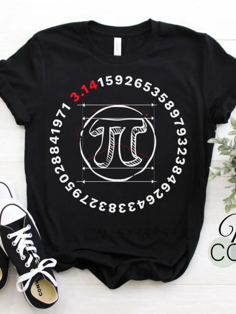 Aquarius Girl Traits Facts Horoscope Women T-shirts Pi Math for 3.14 Ratio Funny Men Cotton T-shirts Sand In My Boots Retro Tops