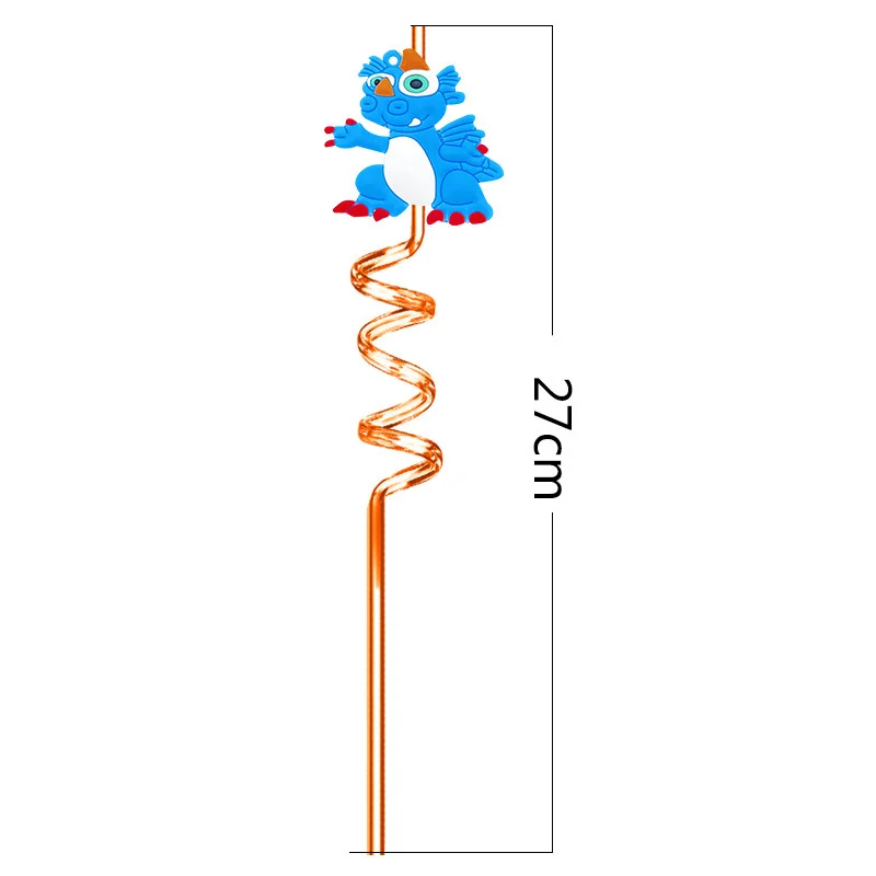 1/3PCS Fashionable Dinosaur Straws Durable Lovely Reusable Straw Creative Decorative Children's Drinking Straws Drinking Straw