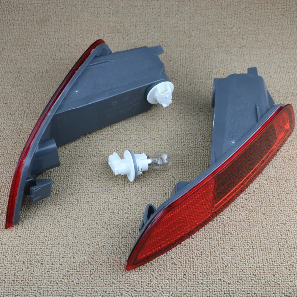 Left Right Rear Bumper Tail Light Lamp Pair Cover Reflector For Volvo XC60 2008 2009 2010 2011 2012 2013 30763323 30763322