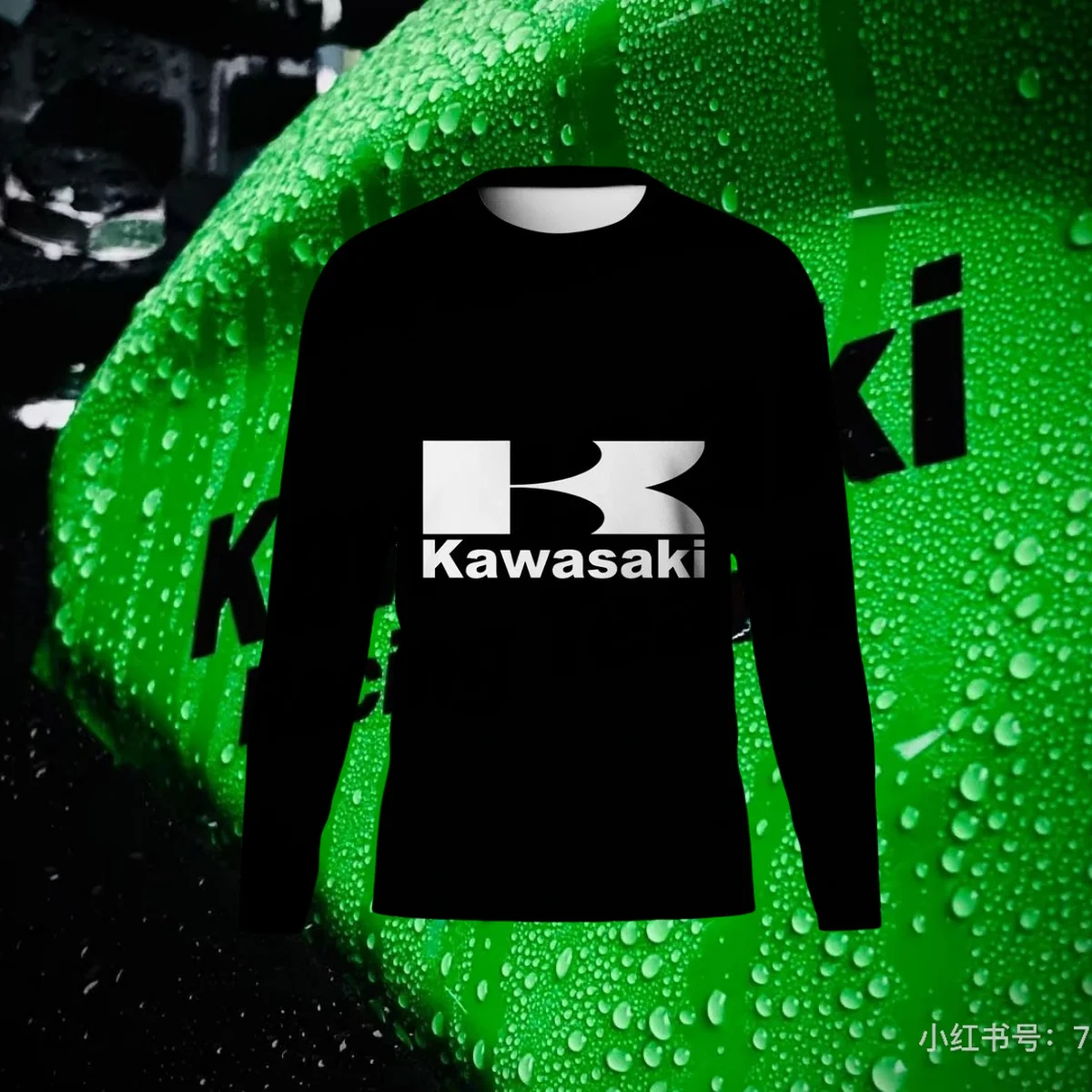 

2025 Kawasaki Off Road Enduro Motocross Jersey Bmx Downhill Speed Bicycle Cycling T-Shirt for Men Mtb Jersey Bike Shirt Long