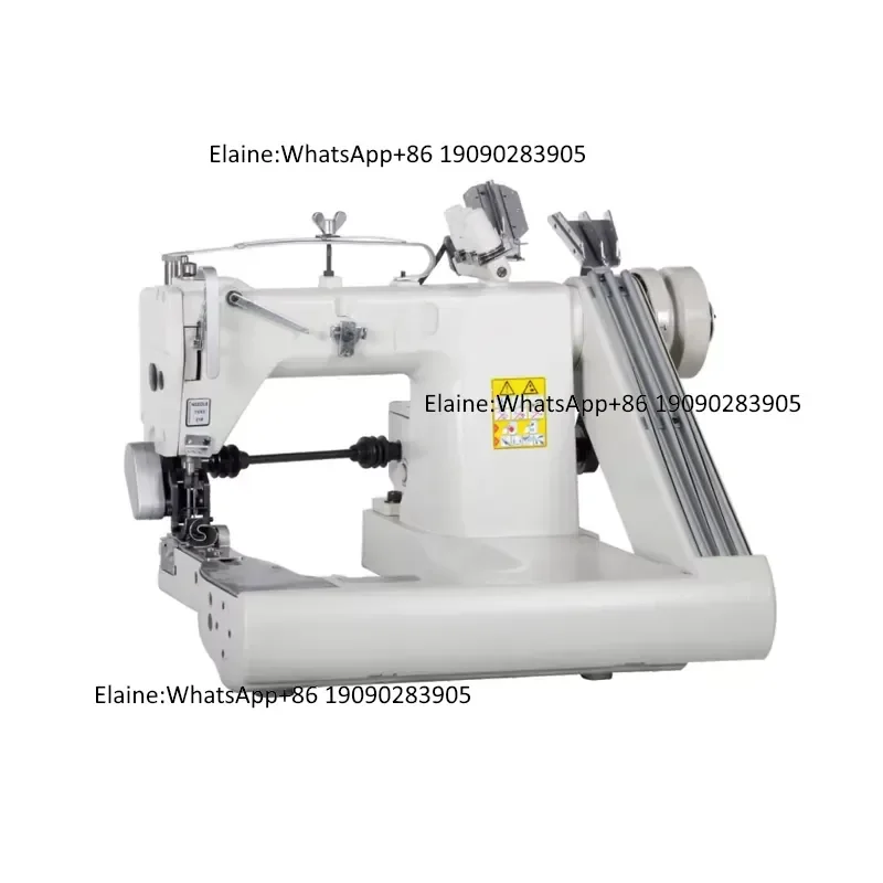 QK-928-PS Factory Price High Speed Three-needle Feed off the Arm Industrial Sewing Machine with External Gearbox & Puller