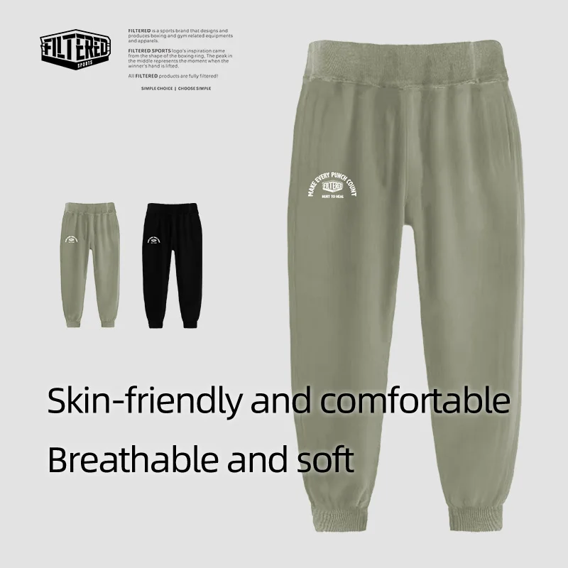 

Filtered Sportswear Sweatpants Men's Women's Autumn New Style Boxing Training Casual Loose-Fitting Nine-Point Pants Trousers