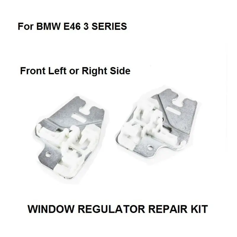 

Power Window Regulator Repair Clips Front Pair Set for BMW 3 Series Sedan Wagon 51337020659