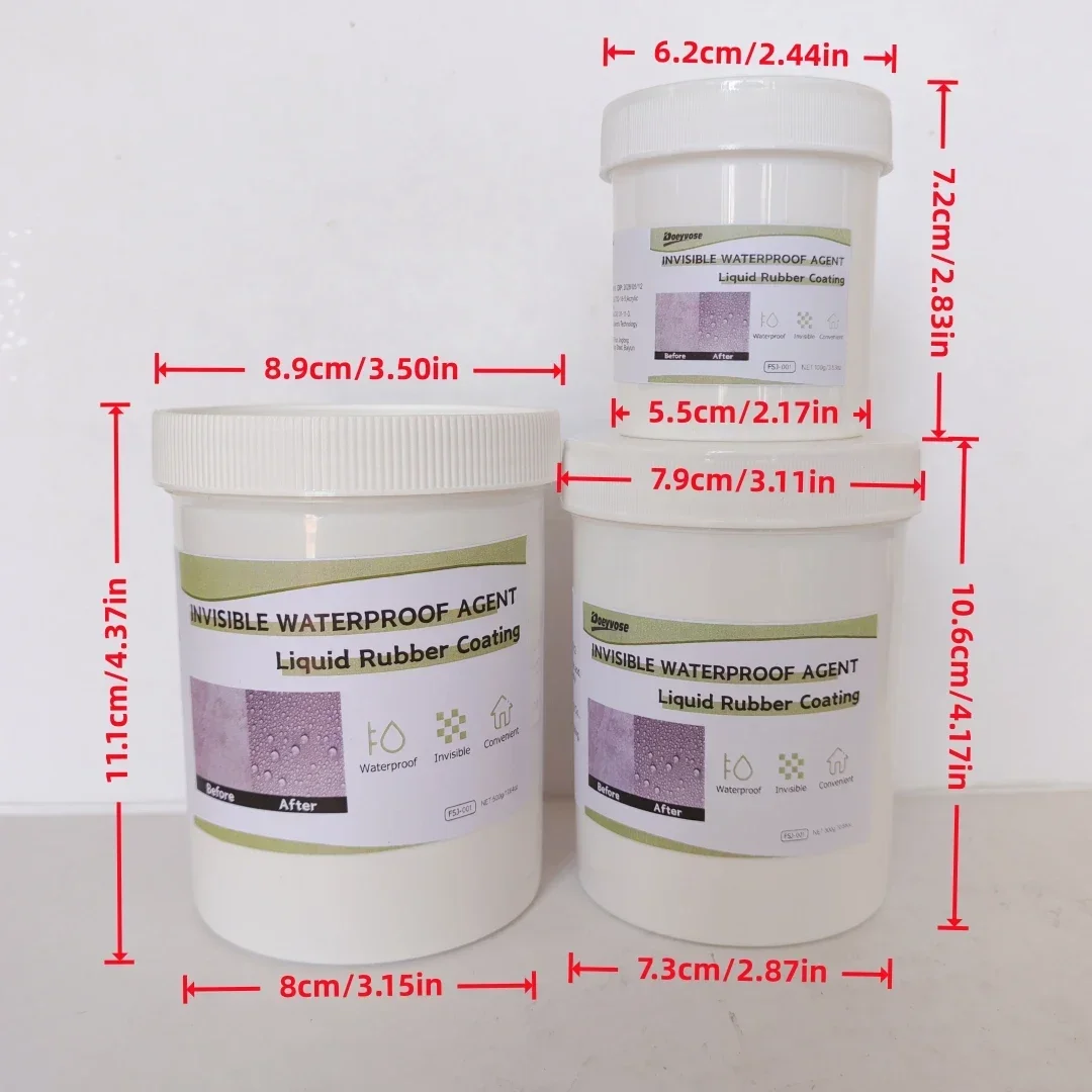 Transparent Invisible Waterproof Coating Sealant Anti-Leak Paste Glue With Brush Roof Bathroom Wall Crack Repair Nano Adhesive