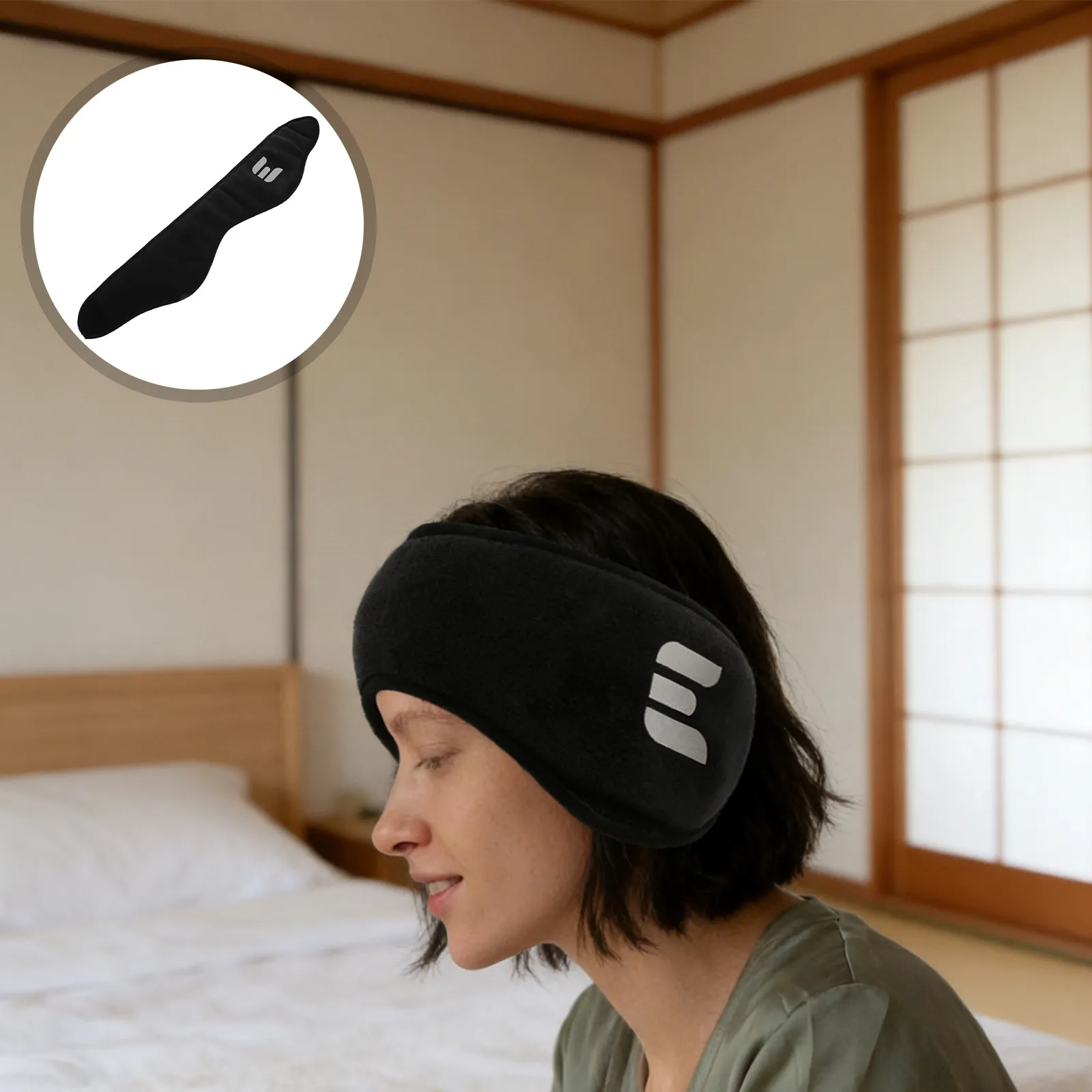 2Pcs Noise Isolation Ear Muffs Soft Adjustable Soundproof Sleep Earmuffs for Night Rest Study Travel Noise Reduction